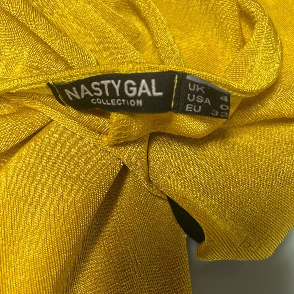 Nasty Gal Mustard Backless Jumpsuit - Picture 3 of 3